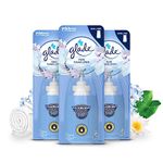 Glade Sense & Spray Air Freshener Refill, Motion Activated Automatic Room Spray and Odour Eliminator for Home, Clean Linen, 3 Refills (3 x 18ml)