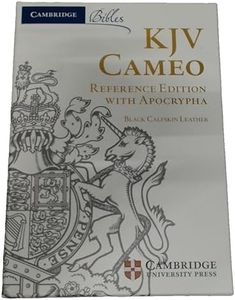 KJV Cameo Reference Bible with Apocrypha, Black Calfskin Leather, Red-letter Text, KJ455:XRA Black Calfskin Leather