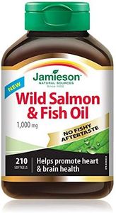 No Fishy Aftertaste Wild Salmon and Fish Oil 1,000 mg
