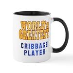 CafePress World's Greatest Cribbage Player Mug 11 oz (325 ml) Ceramic Coffee Mug