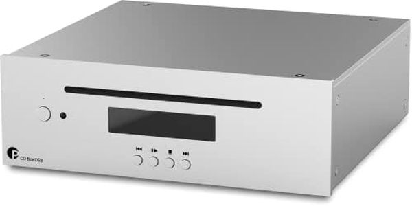 Pro-Ject CD Box DS3 - Lector de CD, DAC PCM1796, Salida analógica, Digital coaxial y óptica. Mando a Distancia. Color Plata.