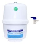 IONIX Ro pressure tank with tank valve, RO Pre-Pressurized Water Storage Tank | Ro Pressure Tank with 4 Gallon Capacity