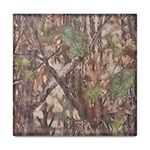 Foxtune Camo Burlap, Camo Mesh Fabric -Camo Netting Camouflage Netting Cover for Hunting Ground Blinds, Camping Military Tree Stands