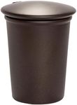 Stinky Cigar Car Ashtray, Matte Brown | Premium Stainless Steel Ashtray Cup with Spring Clip Mechanism for All Cigar Sizes - Perfect On The Go Accessory for Cigar Enthusiasts and Automobiles