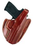 Gould & Goodrich 803-94 Gold Line Three Slot Pancake Holster (Chestnut Brown) Fits RUGER 4" Bbl., GP100, Security Six, Service Six, Speed Six; S&W 44, .357, 581, 586, 681, 686, 696