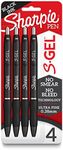 Sharpie S-Gel, Gel Pens, Ultra Fine Point (0.38mm), Black, 4 Count