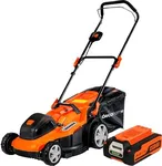 Deco Home 40V 16" Cordless Lawn Mower, 4.0 Ah Battery and Charger Included