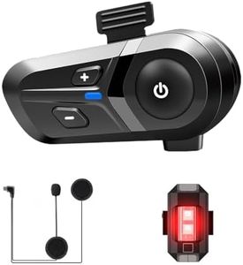 PROCUS ALPHA Motorcycle Bluetooth Headset | HD Calling HiFi 50mm Stereo Sound Dual Speakers,IP67 Waterproof, BT 5.3 | CVC Noise Cancellation | Support Voice command Android,iOS and All kind of Helmets