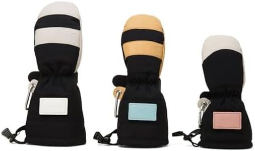 CHOPPER MILL Customized Kids Mountain Mittens for Skiing, Snowboarding, Sledding, Insulated with Extra Long Cuff to Keep Hands Warm in Winter