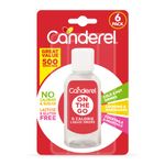 Canderel On The Go Liquid Sweetener 6 x 55ml Pack - Zero Sugar and Zero Calories Sugar Alternative - 500 Servings