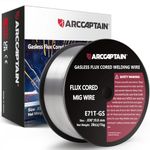 Flux Core Welding Wire, ARCCAPTAIN E71T-GS .030" 2-Pound Spool Gasless Carbon Steel Mig Welding Wire