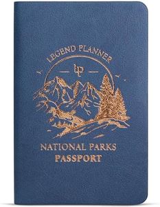 Legend National Parks Passport – US & Canada Park Passport Book with State Map & Bucket List Checklist – Adventure Planner Journal (Smoke Blue Gold Foil)
