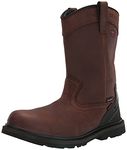 FSI Avenger Men's Hammer 11" Leather Soft Toe Puncture Resistant Waterproof EH Wellington Work Boot, Brown, 11.5 XX-Wide