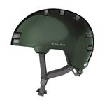 ABUS city helmet Skurb - Robust bike helmet for everyday use, skating, BMX riding or longboarding - green, size L