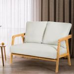 Furb 2 Seater Sofa - Beige Fabric L