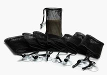 The Soap Haven 8PCS Bar Soap Saver Pouch for Shower - Bamboo Charcoal Infused Soap Mesh Bag. Soap on a Rope.