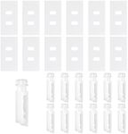 Vertical Blinds Repair Kit, Include 12 Sets Vertical Blind Repair Tabs and 12 Pcs Vertical Blind Stem Clips Replacement, Vertical Blinds Replacement Parts for Broken and Missing Vertical Blinds