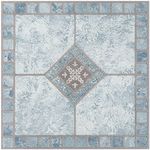 Achim Home Furnishings VFT940POVR Home Furnishings Portfolio 12x12 2.0mm Self Adhesive Vinyl Floor, Blue Diamond, 9 Tiles/9 sq. ft, 12 x 12, 9 9