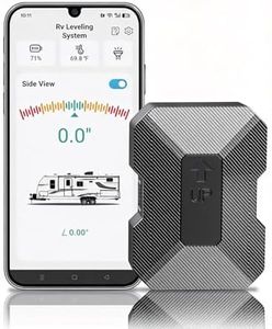 Wireless RV Leveling System - User-Friendly Phone App With Real-Time Precise Leveling Measurements, Advanced Wireless RV Level and Camper Leveling System, Included AA Batteries (3.7)