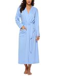 Hyppry Towel Dressing Gown V Neck Robe Casual House Coat Bathrobe Loungewear Nightie