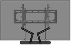 SANUS WSSAFM1-B2 Soundbar Mount Designed for Sonos Ray Easy Installation in Only 3 Steps, All Hardware Included