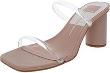 Dolce Vita Women's Noles Heeled Sandal, NUDE VINYL, 11 M US