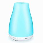 100ML Essential Oil Diffuser, Ultrasonic Cool Mist Aromatherapy Scented Oil Diffusers Humidifier, Waterless Auto-Off and 7 LED Light Colors for Bedroom, Yoga, SPA, Baby