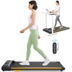 UREVO Under Desk Treadmill, Portable Walking Pad for Home/Office, Space Saving Desk Treadmill for Walking Jogging with Remote Control LED Display