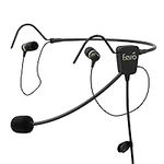 FARO AIR in-Ear Aviation Headset Premium Pilot Headset - Compare with ClarityAloft, Black