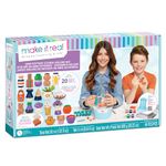 Make It Real Mini Pottery Studio Deluxe Pottery Kit - Ceramic Wheel, Mess Free Air Dry Clay for Kids, Crafts for 8 Year Old Girls +, 20 Projects, Creative Art Set, Clay Making Kits for Tweens, 46 Pcs