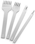 Glarks 4Pcs 4mm White Steel 1/2/4/6