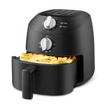 Midea Compact 2L Air Fryer – 12 Preset Menus, Adjustable Timer, 80-200°C Temperature Control, 1150W, Dishwasher-Safe Non-Stick Basket, BPA-Free, Space-Saving Design – Ideal for Small Kitchens (Black)
