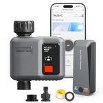 johgee Smart WiFi Water Timer for Irrigation with 984 Feet RF Gateway, Remote Control Sprinkler Hose Timer for Garden Hose, Rain Delay,WiFi Irrigation Sprinkler Controller for Garden
