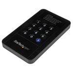 StarTech.com USB 3.0 2.5-Inch Portable SATA III HDD Enclosure with Secure External Storage Hard Drive (S2510BU3PWPS)