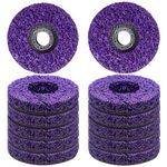 10 Pcs Paint Stripping Disc 5/8'' Paint Stripper Discs, Abrasive Strip Wheel Tool, Angle Grinder Removal Wheels for Removing Rust, Paints, Oxidation, and Coatings