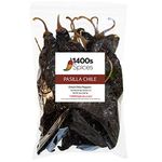 8oz Pasilla Chiles Dried, Whole Dried Chile Mexican Peppers, Versatile Mexican Ingredients for Medium Heat Salsa, Dried Mexico Chiles for Tasty Cooking Recipes, Whole Chilli Dried Peppers.