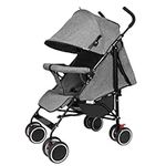 Foldable Lightweight Baby Stroller, Compact Stroller with Pop Out Sun Visor for Travel - LIVINGbasics