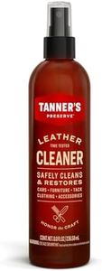 Tanner's Preserve Leather Cleaner, Cleans & Restores Finished Leather, Use for Cars & Interiors, Couches & Furniture, Saddles & More, 8 Fl Oz