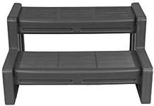 Vinyl Works 29 Inch Deluxe Resin Multi Purpose Home Garden Garage Spa and Hot Tub Steps, Gray