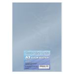 Essential Arts A3 Clear Acetate 240 Micron Pack of 10 Sheets. Extra Thick PVC Binding Cover Ideal for Etching, Craft, Stencils Picture Frames and Gifts