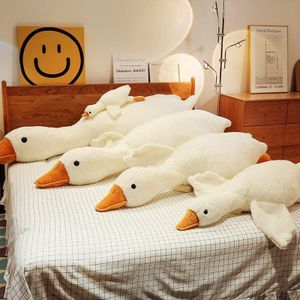 Huge Goose Plush Stuffed Animal Swan Large Pillow Cute Toy White Duck Gift (35.4")