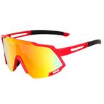 Legend Eyewear Sports Sunglasses for Men-Women Youth IPL Cricket Baseball Fishing Cycling Running Golf Motorcycle Mountain Bike Tac Glasses (RED)