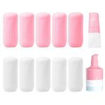 huahuo 10 Pcs Elastic Sleeves for Travel, Silicone Travel Bottle Sleeve Reusable Elastic Leak-Proof Covers for Toiletries - Travel Accessories for Shampoo, Lotion Bottles