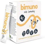 Bimuno Kids Immunity | 4-in-1 Prebiotic with Vitamin D3, C, Zinc | Immune & Gut Support | Vegetarian, Gluten Free | 1 Month Supply