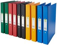 Q-Connect 25mm 2 Ring Binder Polypropylene A4 Assorted (Pack of 10)