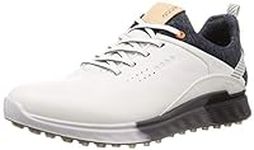 ECCO Men's S-Three Gore-TEX Golf Shoe, White, 11-11.5