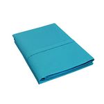 Impressions 1000 Thread Count 100% Cotton, Single Ply, 2-Piece King Pillowcase Set, Solid, Teal