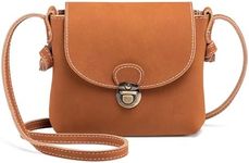 Small Crossbody Bag for Women with Anti Theft Lock PU Leather Women's Cross Body Bags Retro Handbags Shoulder Bag for Ladies Girls Travel Holiday Summer