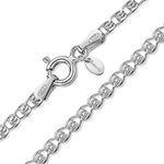 925 Sterling Silver 2.3 mm Heart Chain Necklace Size: 16 18 20 22 24 inch / 40 45 50 55 60 cm (20inch/50cm)