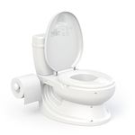 ToyLet Toilet Training Potty for Baby or Toddler with Comfy Toilet seat, Cover, flushable Wipes Storage & Paper roll Holder, Potty Training for Girls & Boys White